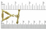 Toggle Clasp Gold CBS1856 Pewter Toggle Clasp CBS1856AG