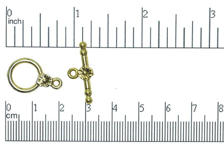 Toggle Clasp Gold CBS1858 Pewter Toggle Clasp CBS1858AG